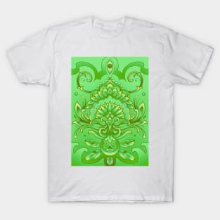 grass green mandala style pattern T-Shirt